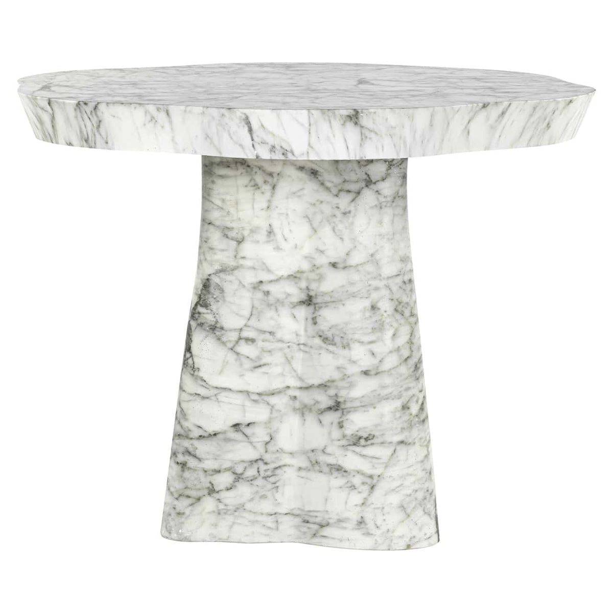 Outdoor-Esstisch Rockyard white marble look 100Ø
